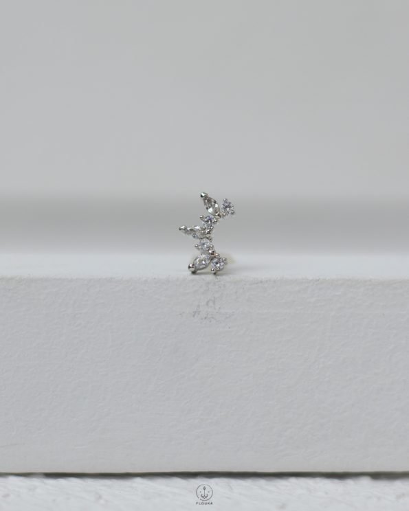 silver crown strus piercing