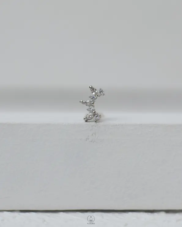silver crown strus piercing
