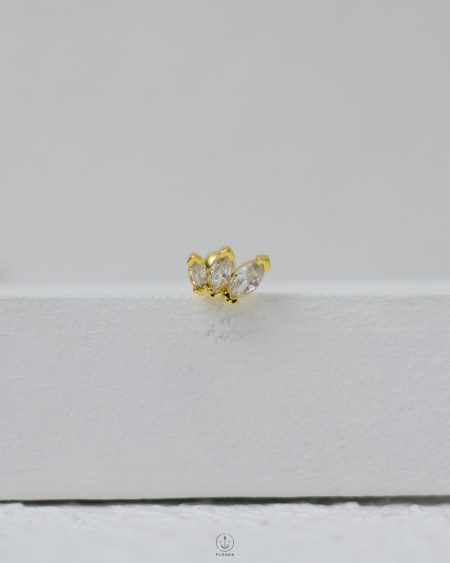 golden crown piercing