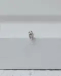 silver strus leaf piercing