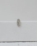 silver oval strus piercing