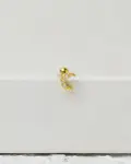 crescent gold strus piercing