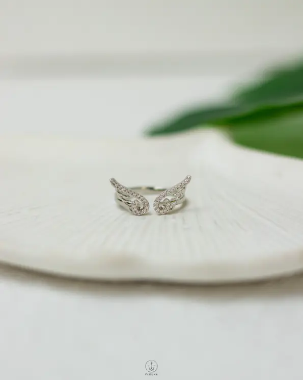 flywing silver freesize ring