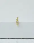 white fake peral piercing