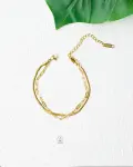 double layer snake&chains bracelet