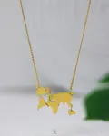 world gold necklace