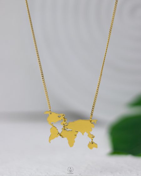 world gold necklace