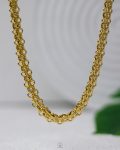 gold tabular necklace