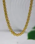 gold tabular necklace