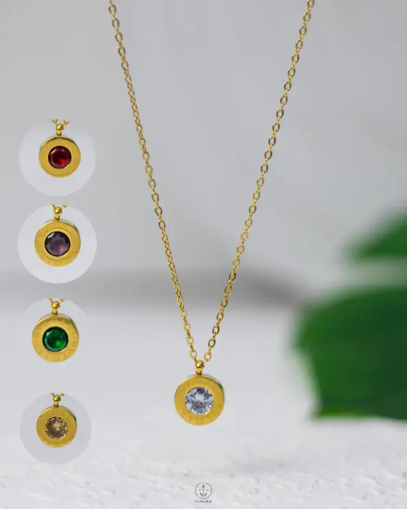 bulgari multi color gold neckless