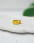 gold leafs free size ring