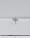 basic silver angel piercing