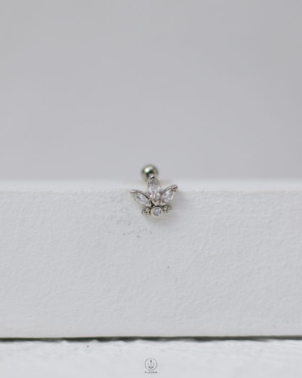 silver strus piercing