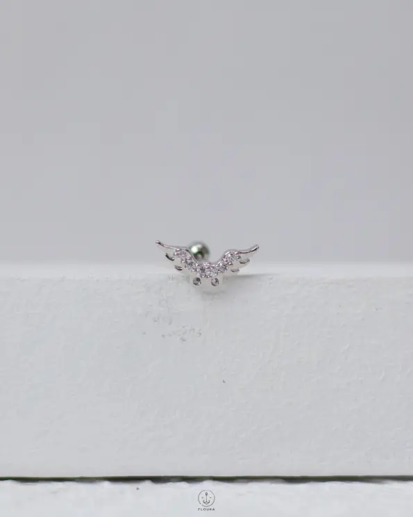 sliver strus angel piercing