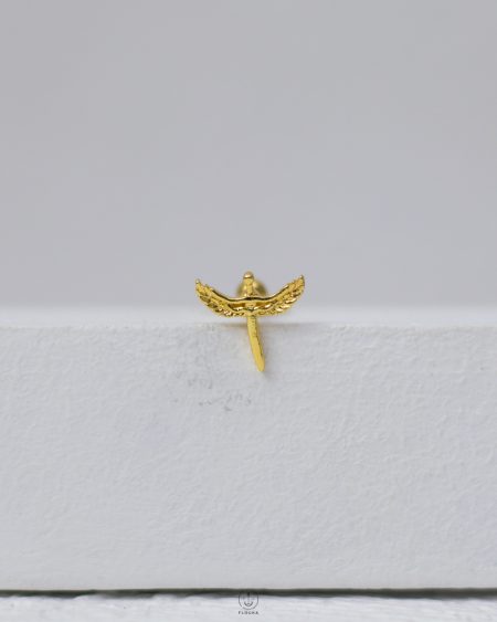 gold angel piercing