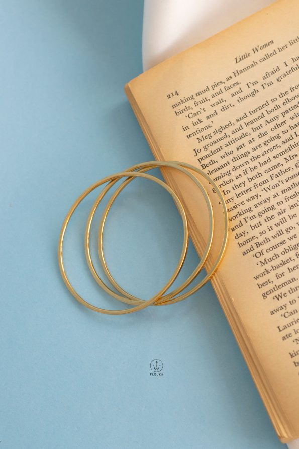 triple mirror gold bracelet