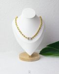 many balls gold chain necklace
