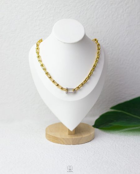 many balls gold chain necklace
