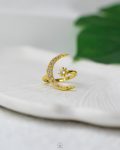 cresent & star gold strus ring