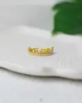 gold strus crown ring