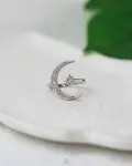 cresent & star silver ring