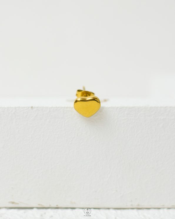 golden heart set earrings
