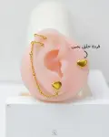 golden heart set earrings