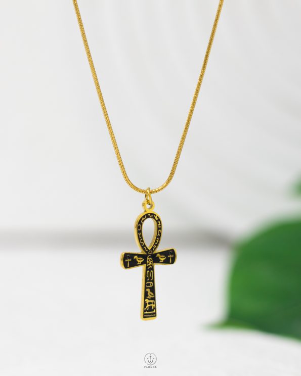 tiny black pharonic key