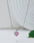pink pandora silver necklace