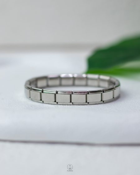 basic silver italian bracelet