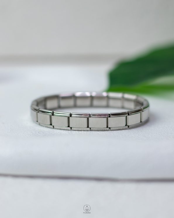 basic silver italian bracelet