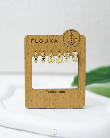fancy crystal earing set