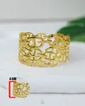 free size gold CD chain bracelet