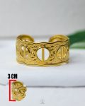 free size gold CD bracelet