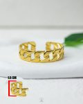 free size gold chain bracelet
