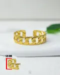 free size gold chain bracelet