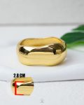 wavy pump gold bracelet