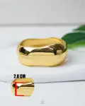 wavy pump gold bracelet