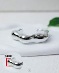 CCB wavy pump silver bracelet