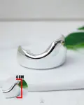CCB wavy silver bracelet