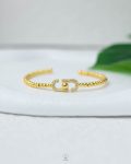 easyopen CD gold diamond beeds bracelet