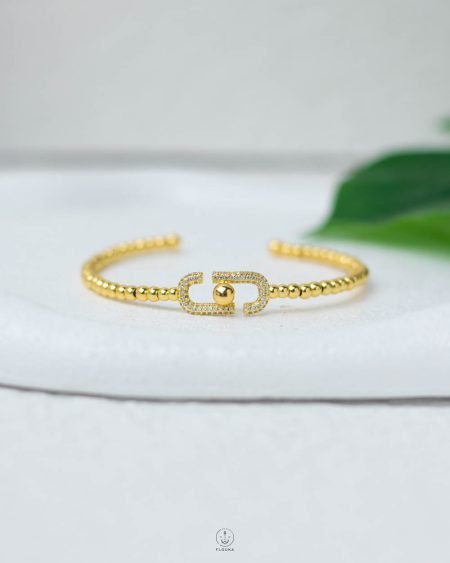 easyopen CD gold diamond beeds bracelet
