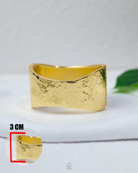 gold chanky curve mount bangel
