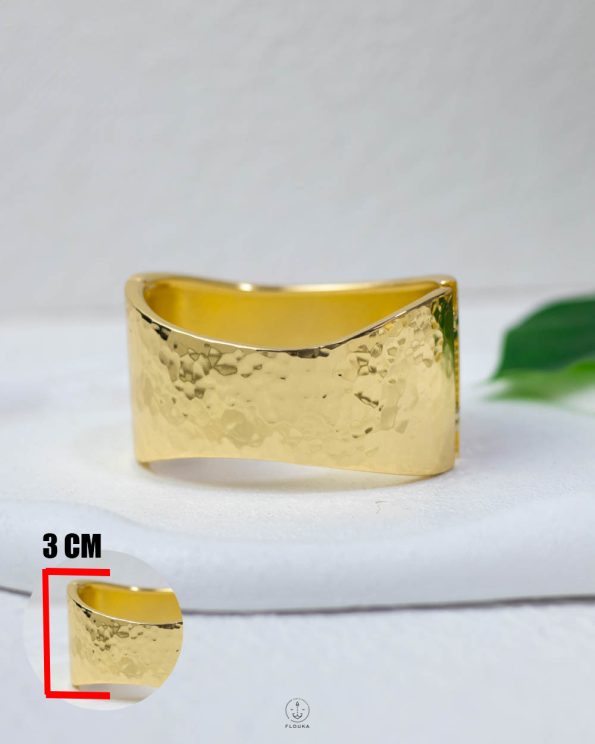 gold chanky curve mount bangel
