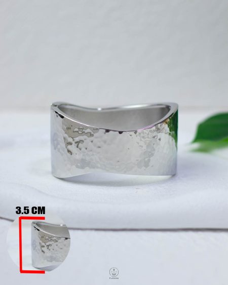 silver chanky curve mount bangel