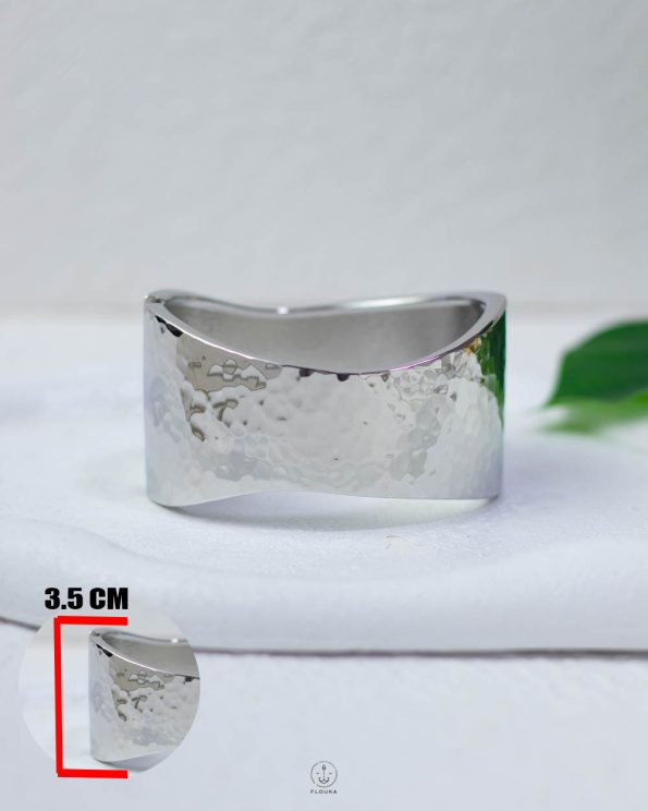 silver chanky curve mount bangel