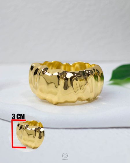 easy open silver Pumpkin chanky bangel