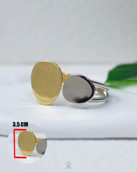 easy open gold & silver chanky bangel
