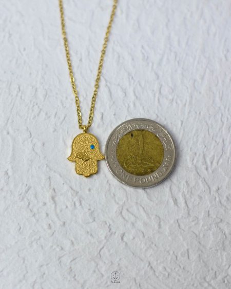 gold palm necklace