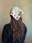 PURPLE FLOWER SCARF
